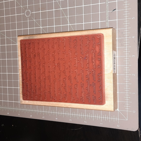 I Believe in Angels background rubber stamp - Picture 2 of 2